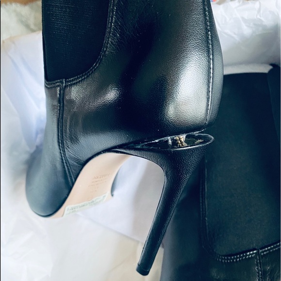 Schutz Zarina Boot Revolve Black Leather Stiletto - Picture 2 of 7